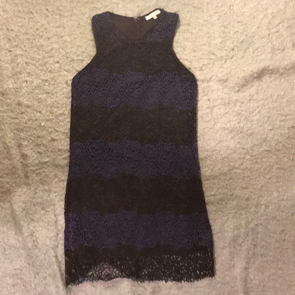 Lucy Paris Black and Blue dress